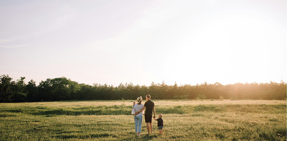 Family in Field
